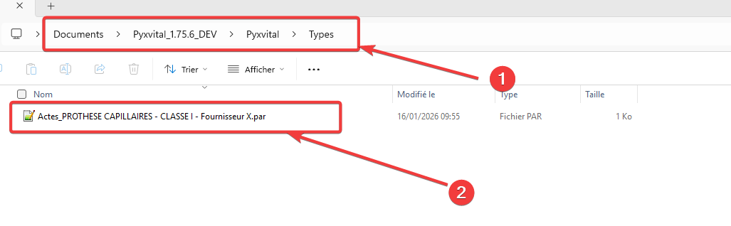 PYXVITAL - Comment modifier une facture type