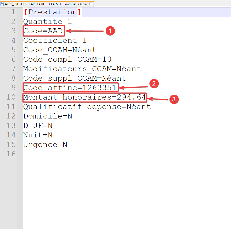 PYXVITAL - Comment modifier une facture type