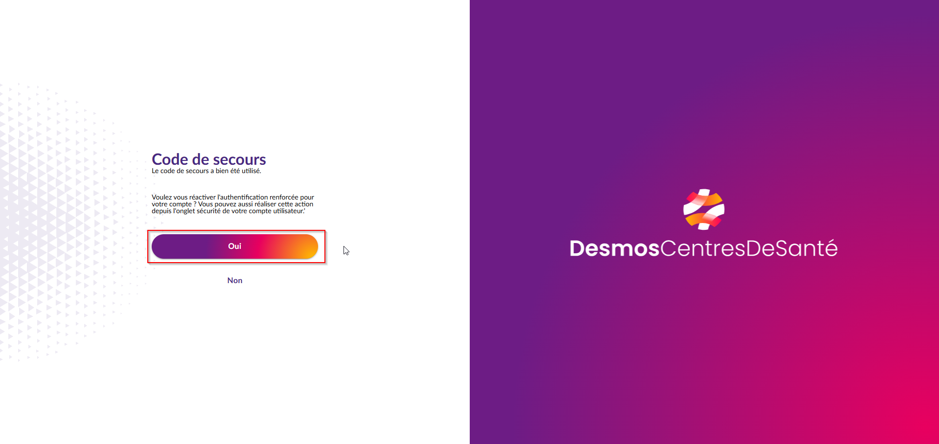 DESMOS - Comment utiliser des codes de secours pour la connexion dans ...